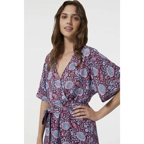 Rebecca Minkoff Janae Floral Wrap Dress - Picture 3 of 9